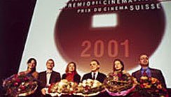 Remise du Prix du cinéma suisse 2001