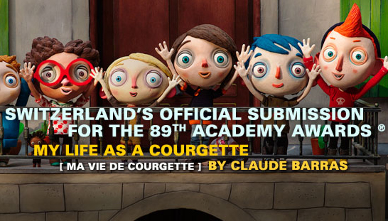 «Ma vie de Courgette» is Switzerland's entry for the Oscar race 